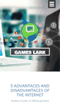 Mobile Screenshot of gameslark.com